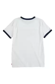 Levi's Tricou copii culoarea alb, cu imprimeu imagine