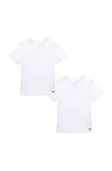 Levi's tricou copii culoarea alb, neted imagine