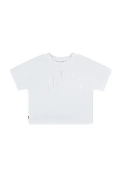 Levi's tricou copii DOLMAN MEET AND GREET culoarea alb, 3EN562 imagine