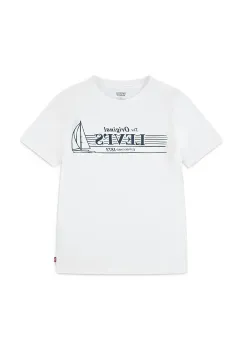 Levi's tricou copii MID DAY SAIL TEE culoarea alb, cu imprimeu, 8EM283 imagine