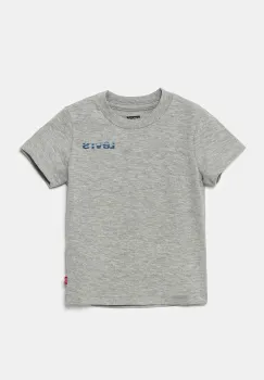 Levi's tricou copii NEW WAVE SPORTSWEAR LOGO TEE culoarea gri, cu imprimeu, 9EM659 imagine