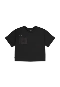 Levi's tricou copii ROLL CUFF MEET AND GREET T culoarea negru, 3EM166 imagine