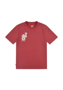 Levi's tricou copii STREAMLINE MONOGRAM TEE culoarea rosu, cu imprimeu, 9EP035 imagine
