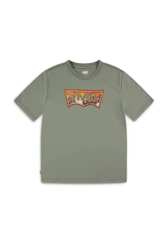 Levi's tricou copii SUNRISE DESERT TEE culoarea verde, cu imprimeu, 9EN991 imagine