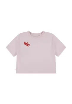 Levi's tricou de bumbac pentru copii BOXY MEET AND GREET culoarea roz, 3EN561 imagine