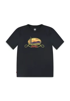 Levi's tricou de bumbac pentru copii CACTUS IN THE SUNSET TEE culoarea negru, cu imprimeu, 9EN900 imagine