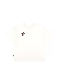 Levi's tricou de bumbac pentru copii OVERSIZED LEVIS ROSE TEE culoarea bej, 4EL489 imagine