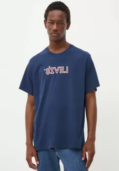 Levi's tricou din bumbac barbati, cu imprimeu imagine