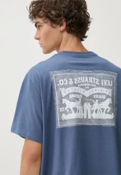 Levi's tricou din bumbac barbati, cu imprimeu imagine