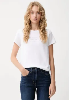Levi's tricou din bumbac culoarea alb, 17369 imagine