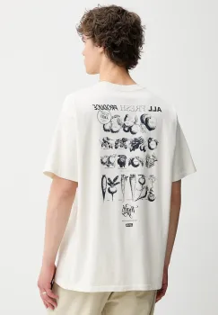 Levi's tricou din bumbac culoarea alb, cu imprimeu, 0008C imagine