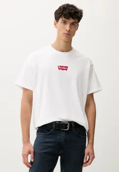 Levi's tricou din bumbac culoarea alb, cu imprimeu, 87373 imagine