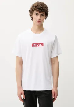 Levi's tricou din bumbac culoarea alb, cu imprimeu, A2082 imagine