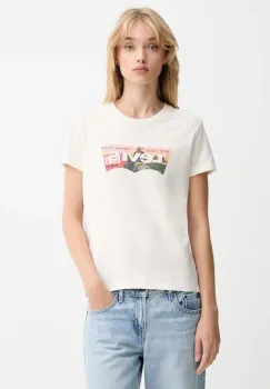 Levi's tricou din bumbac culoarea bej, 17369 imagine