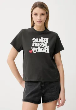 Levi's tricou din bumbac culoarea bej, A2226 imagine