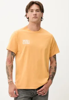 Levi's tricou din bumbac culoarea bej, cu imprimeu imagine