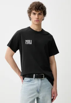 Levi's tricou din bumbac culoarea bej, cu imprimeu imagine