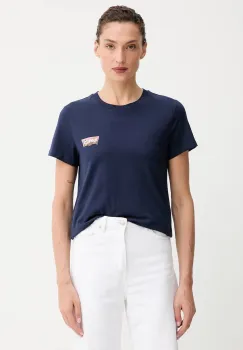 Levi's tricou din bumbac culoarea bleumarin, A2086 imagine