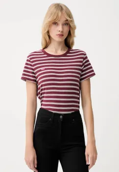 Levi's tricou din bumbac culoarea bordo, 39185 imagine