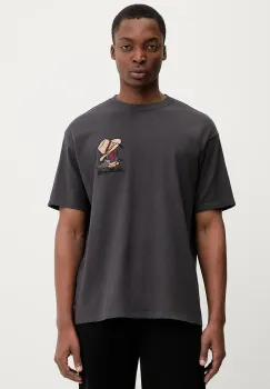 Levi's tricou din bumbac culoarea gri, cu imprimeu, 87373 imagine