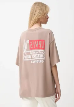 Levi's tricou din bumbac culoarea maro, 000G4 imagine
