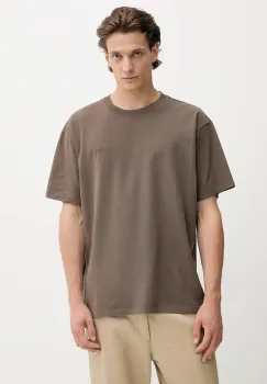 Levi's tricou din bumbac culoarea maro, uni, A0637 imagine