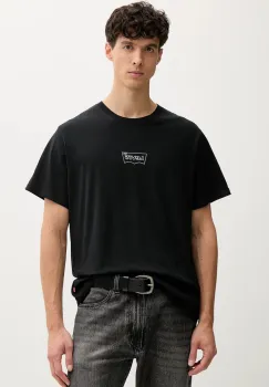 Levi's tricou din bumbac culoarea negru, cu imprimeu, A2082 imagine