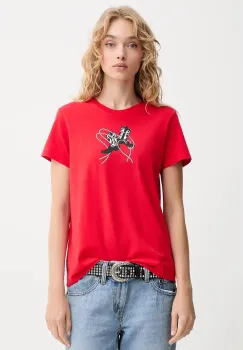 Levi's tricou din bumbac culoarea rosu, 17369 imagine