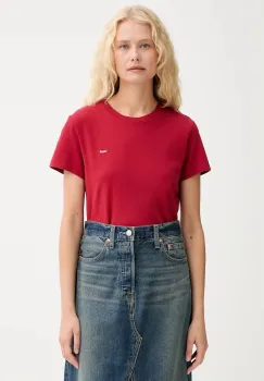 Levi's tricou din bumbac culoarea rosu, 39185 imagine