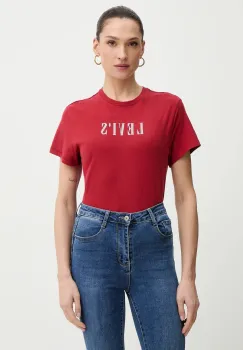 Levi's tricou din bumbac culoarea rosu, A2226 imagine