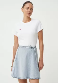 Levi's tricou din bumbac femei, culoarea alb, 000KK imagine