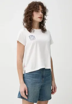 Levi's tricou din bumbac femei, culoarea bej A8804 imagine