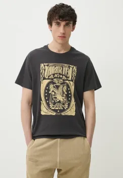 Levi's tricou din bumbac GRAPHIC CREWNECK TEE barbati, culoarea gri, cu imprimeu, 22491 imagine