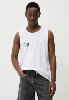 Levi's tricou din bumbac GRAPHIC ROWER TANK culoarea alb, A7642 imagine