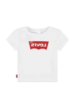 Levi's tricou din bumbac pentru bebelusi BATWING TEE culoarea alb, 1EK825 imagine