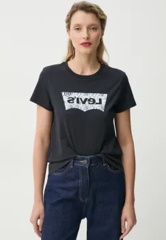 Levi's tricou din bumbac THE PERFECT TEE femei, culoarea negru, 17369 imagine