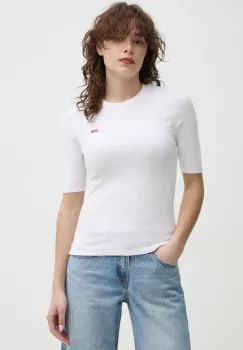 Levi's tricou LUCA SLIM TEE femei, culoarea alb, A3388 imagine