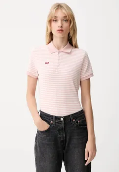 Levi's tricou polo culoarea roz, 52599 imagine