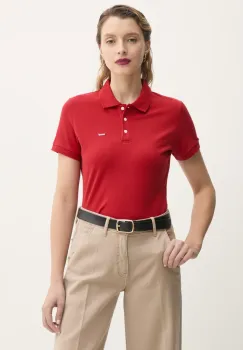 Levi's tricou polo femei, culoarea rosu, 52599 imagine