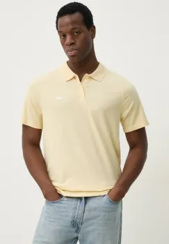 Levi's tricou polo SHORELINE TECH POLO barbati, culoarea galben, melanj, 001EK imagine