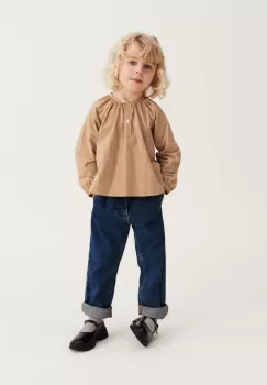 Liewood bluza de bumbac pentru copii culoarea galben, modelator imagine