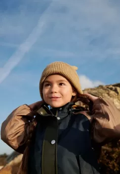 Liewood caciula de bumbac pentru copii culoarea bej, bumbac imagine