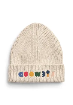 Liewood caciula de bumbac pentru copii Ezra Beanie culoarea bej, LW20106 imagine