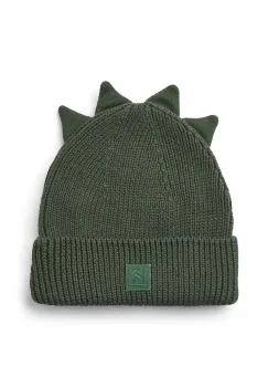 Liewood caciula de bumbac pentru copii Gina Dino Beanie culoarea verde, LW20197 imagine