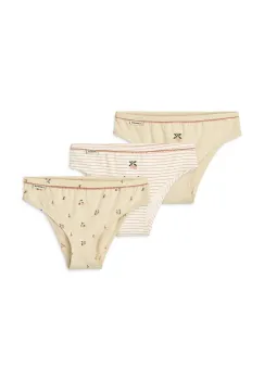 Liewood chiloti de bumbac pentru copii Aylin Briefs 3-Pack 3-pack culoarea bej, LW20282 imagine