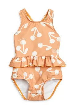 Liewood costum de baie dintr-o bucata pentru bebelusi Amina Baby Printed Swimsuit culoarea portocaliu, LW19981 imagine