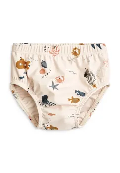 Liewood costum de baie pentru copii Anthony Baby Printed Swim Pants culoarea bej, LW19980 imagine