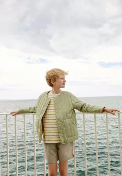 Liewood geaca copii Bea Jacket culoarea verde imagine