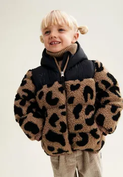 Liewood geaca copii Niko Pile Jacket culoarea maro, LW19142 imagine