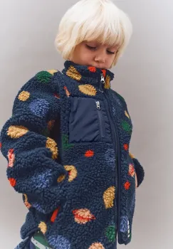 Liewood geaca copii Nolan Pile Jacket culoarea bleumarin, LW19877 imagine